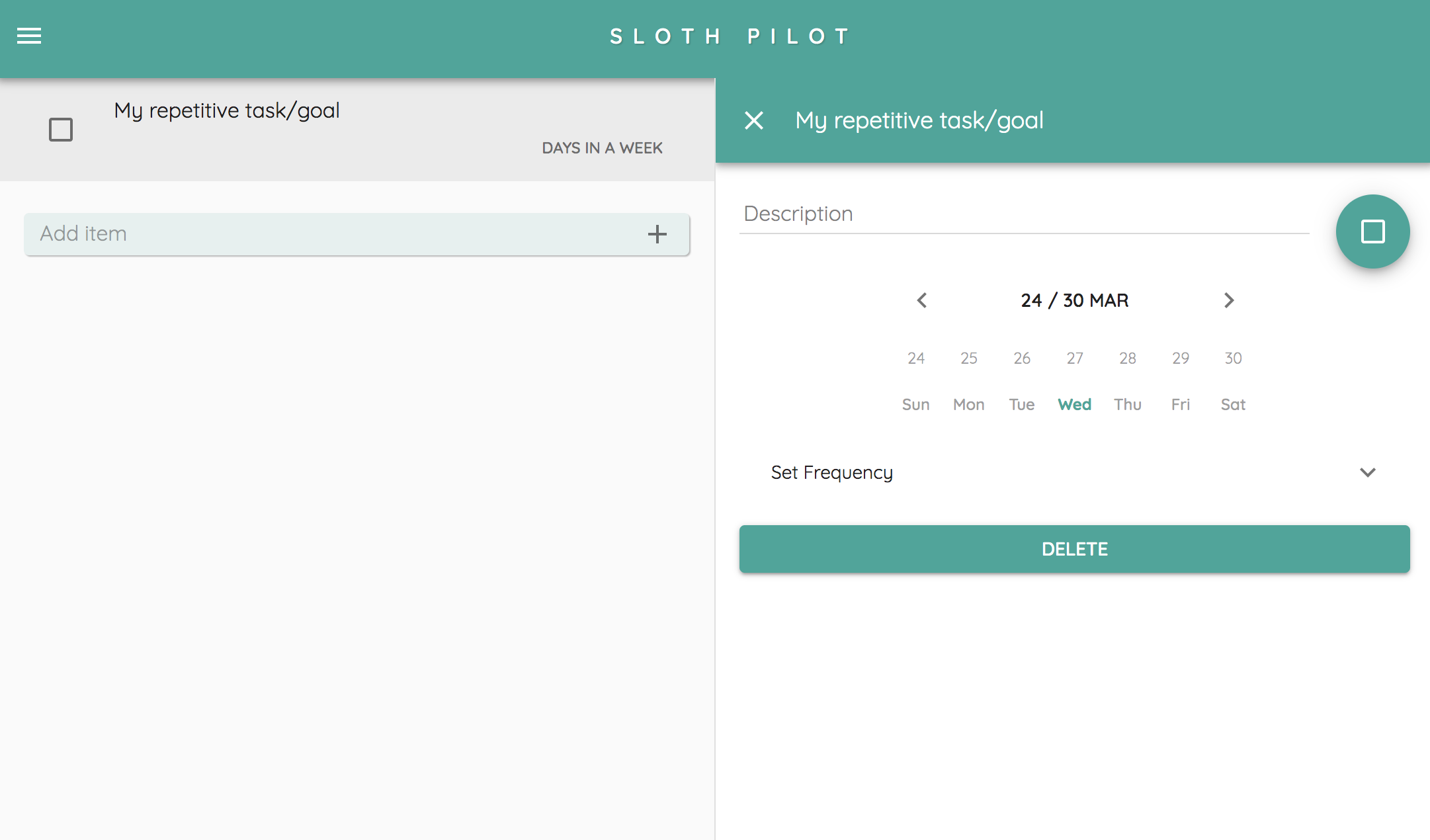 Sloth Pilot App